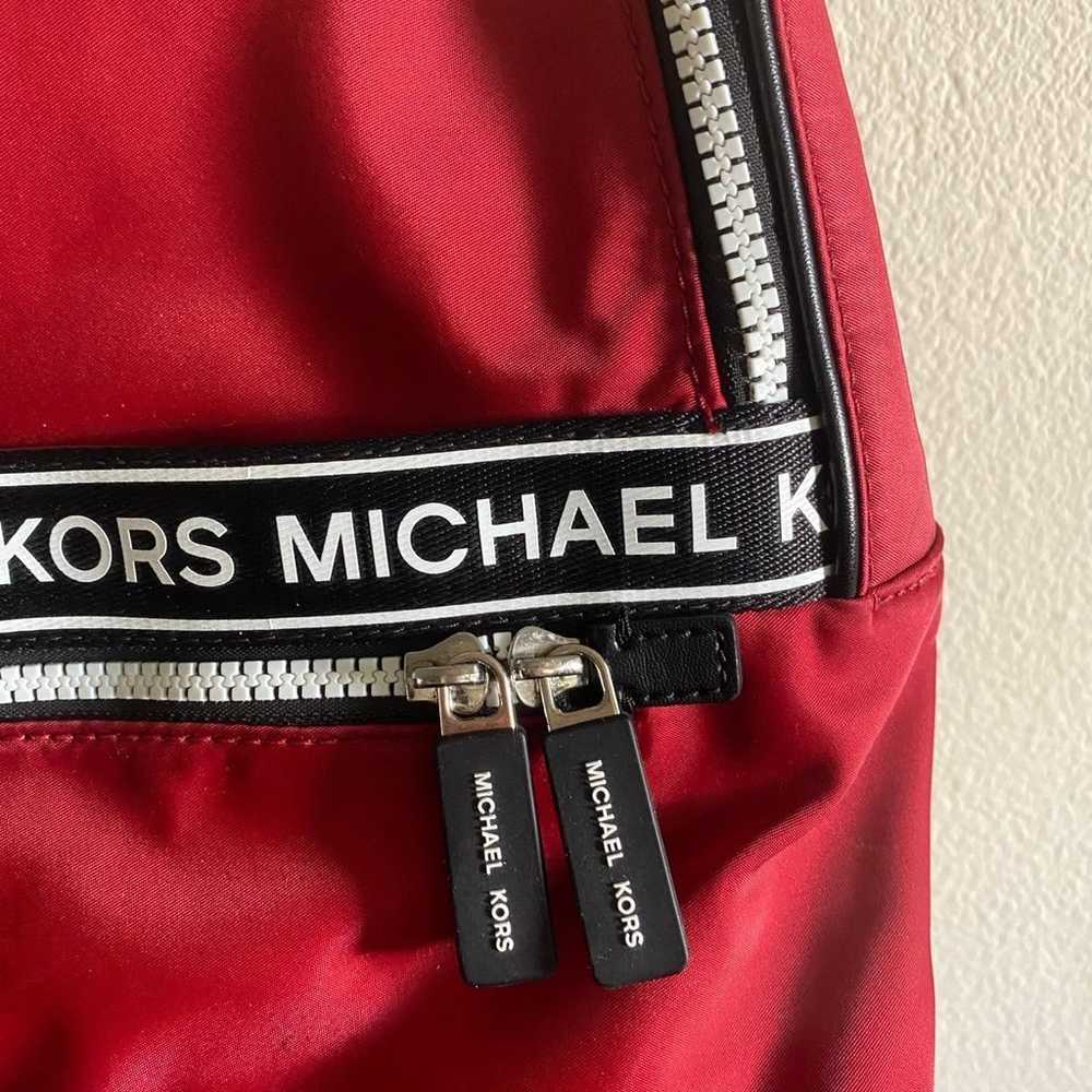 Michael Kors Red Canvas Backpack - image 3