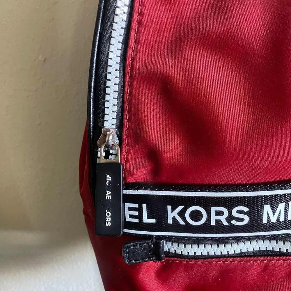 Michael Kors Red Canvas Backpack - image 4