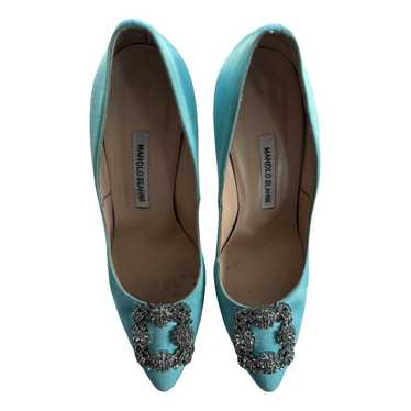 Manolo Blahnik Hangisi cloth heels - image 1