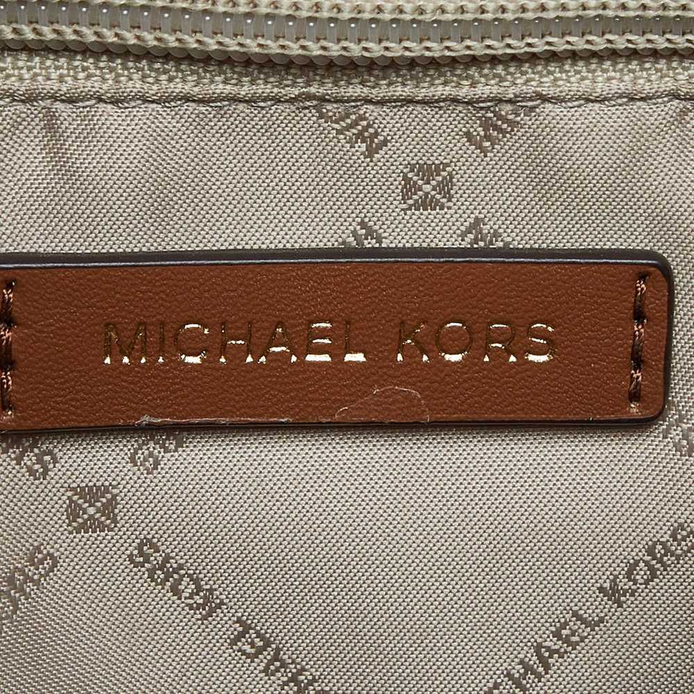 Michael Kors MICHAEL KORS White/Brown Signature C… - image 8