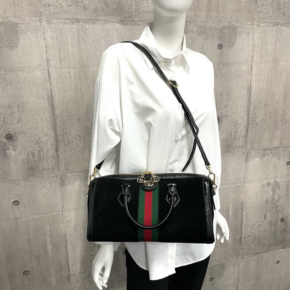 Gucci Gucci GG Medium Handbag Boston Bag Black - image 7