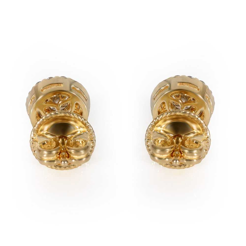 Other Diamond Halo Stud Earrings in 14k White Gol… - image 3