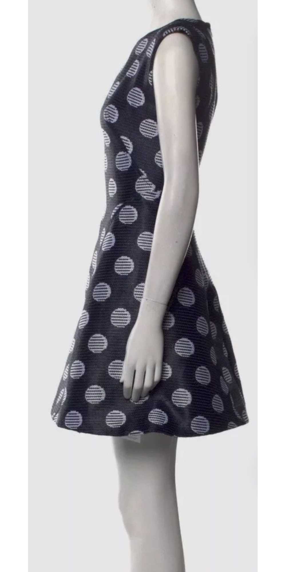 Kenzo Navy Polka Dot Sleeveless Back Zip Fit and … - image 2