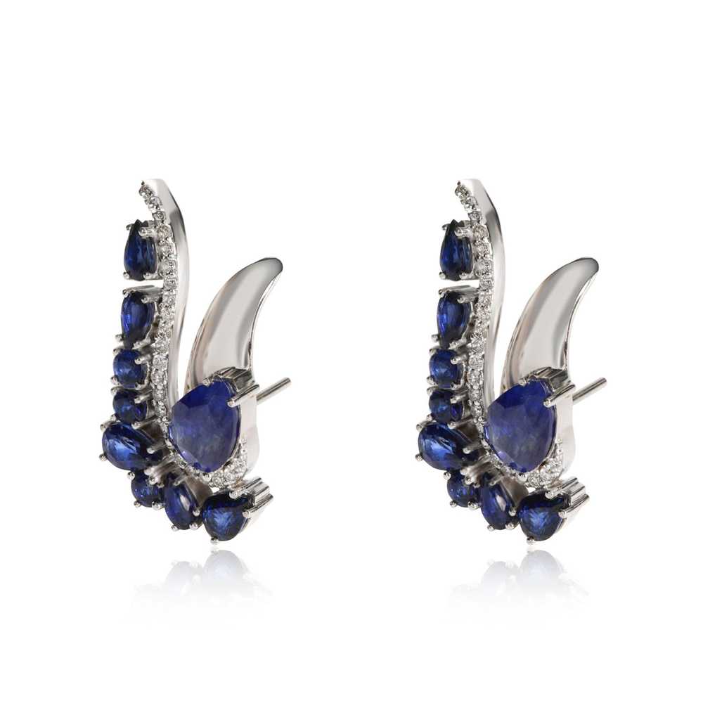 Other Paisley Shaped Sapphire Diamond Earrings in… - image 2