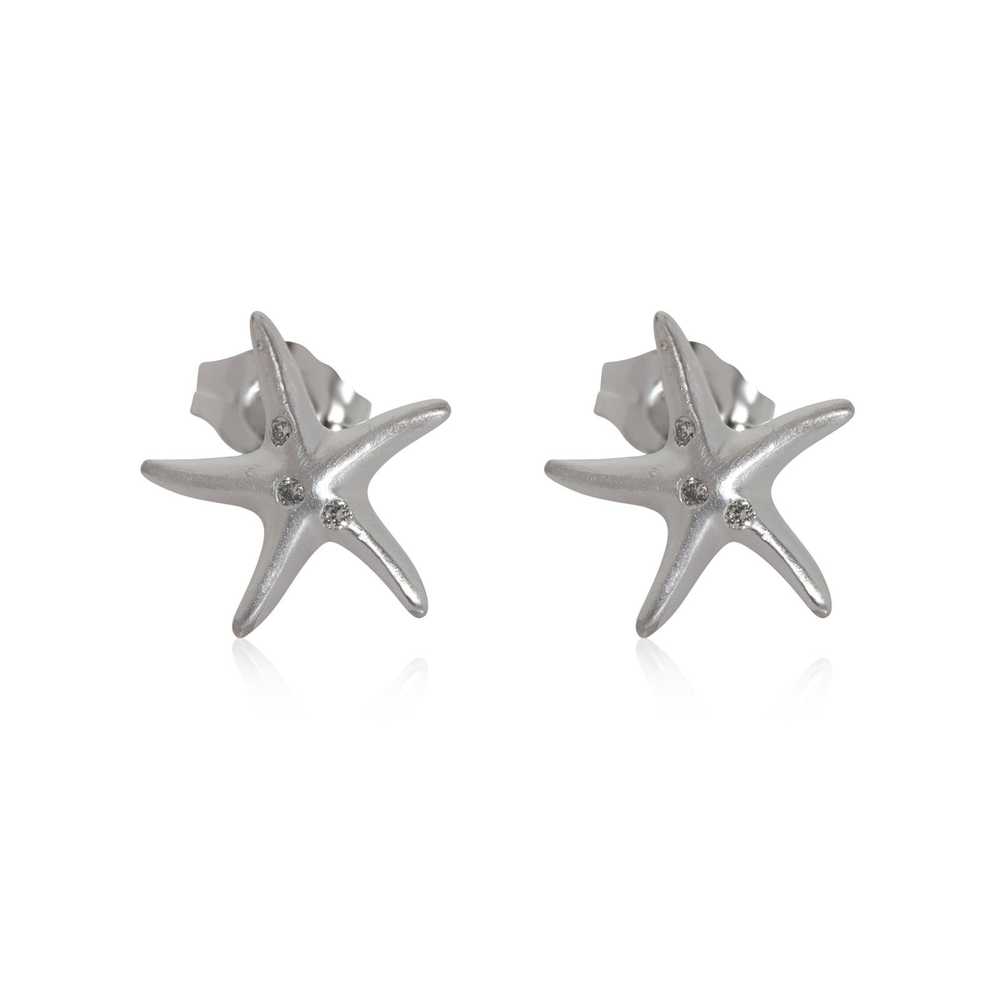 Other Na'Hoku Diamond Starfish Earrings in 14k Wh… - image 1