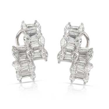 Other Marquise & Baguette Diamond Fashion Earring… - image 1