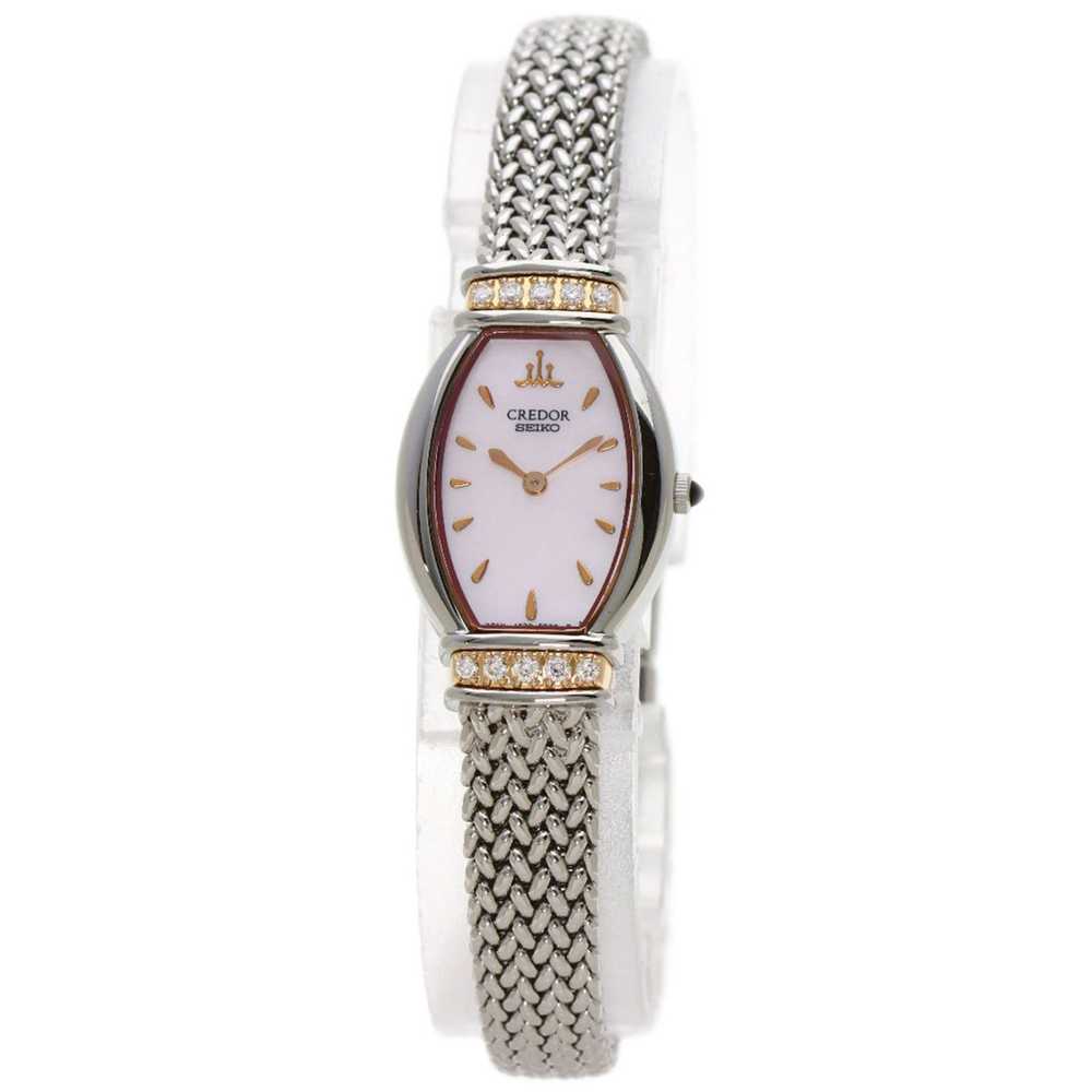 Seiko Seiko 1E70-3B90 Credor Diamond Watch Stainl… - image 1