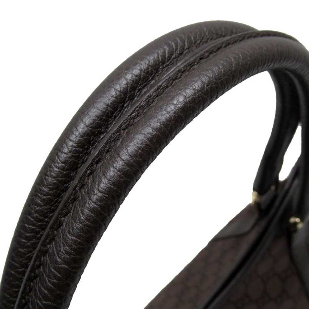 Gucci GUCCI Shoulder Bag GG Nylon/Leather Dark Br… - image 3