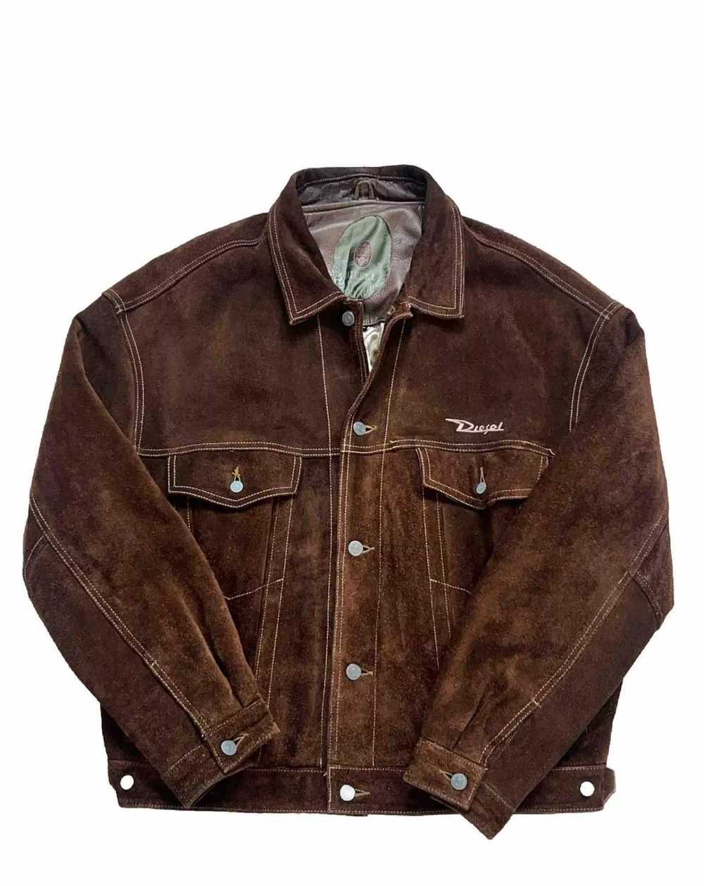 Diesel × Vintage Vintage Suede Leather Diesel Jac… - image 1