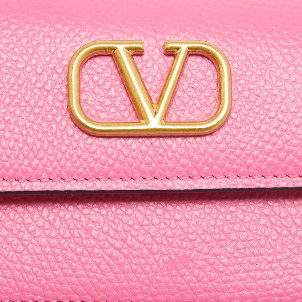 Valentino VALENTINO Pink Leather VLogo Accordion … - image 6