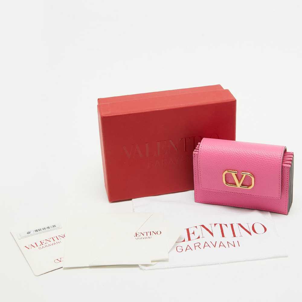 Valentino VALENTINO Pink Leather VLogo Accordion … - image 6
