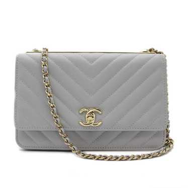 Chanel Chanel V Stitch Chain Shoulder Bag Lambski… - image 1
