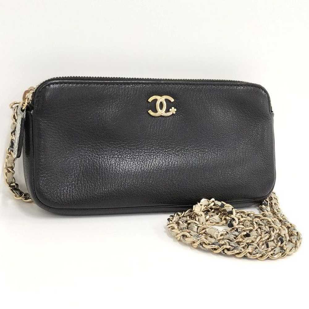 Chanel Chanel Chain Shoulder Wallet Lucky Flower … - image 1