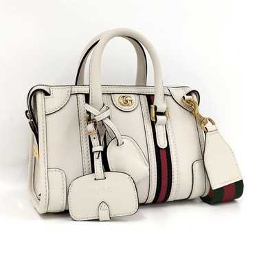 Gucci Gucci 2way Tote Bag Sherry Line Double G Le… - image 1