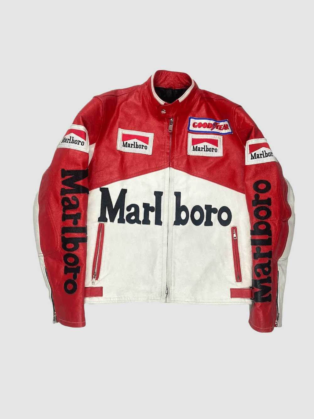 Leather Jacket × Marlboro × Racing Marlboro Leath… - image 1