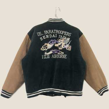 Military × Sukajan Souvenir Jacket × Varsity Jack… - image 1