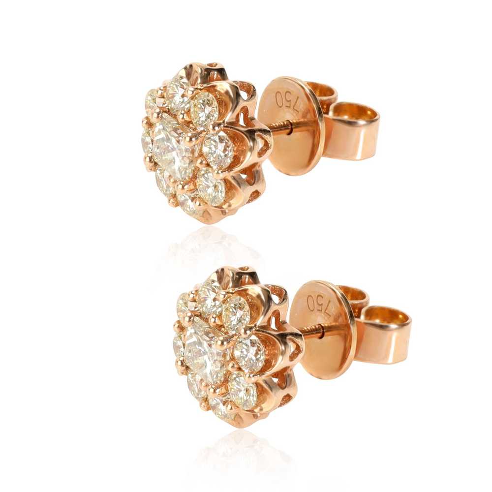 Other Flower Cluster Stud Earring in 18K Rose Gol… - image 2