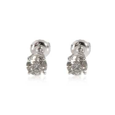 Other Four Prong Diamond Stud Earring in 14K White