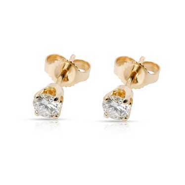 Other Diamond Stud Earrings in 14K Yellow Gold G … - image 1