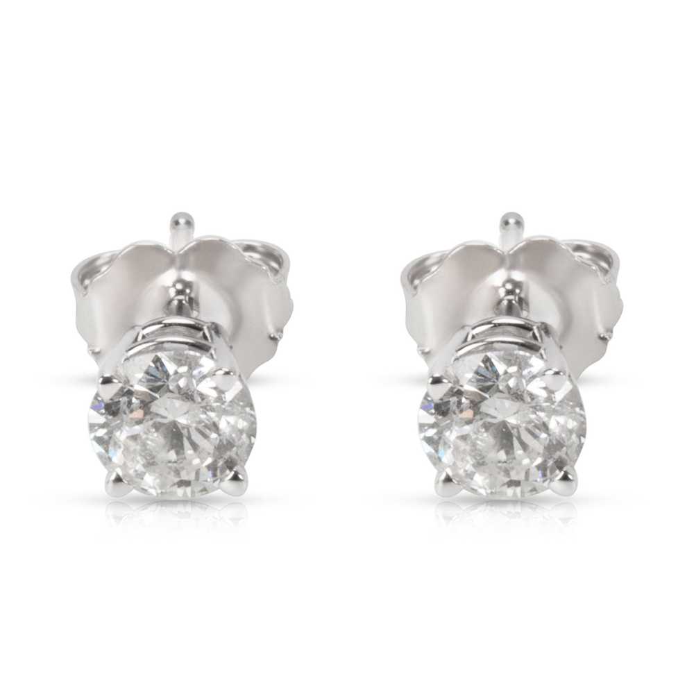 Other Diamond Stud Earrings in 14K White Gold (0.… - image 1