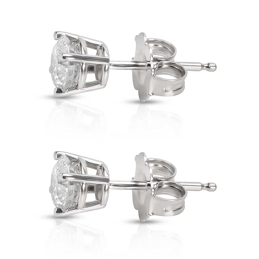 Other Diamond Stud Earrings in 14K White Gold (0.… - image 2