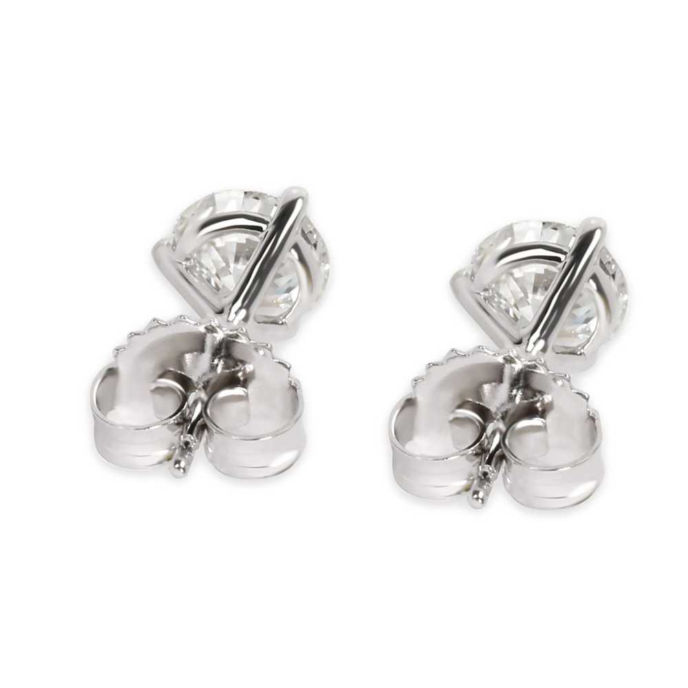 Other Diamond Stud Earring in 14K White Gold GIA … - image 3