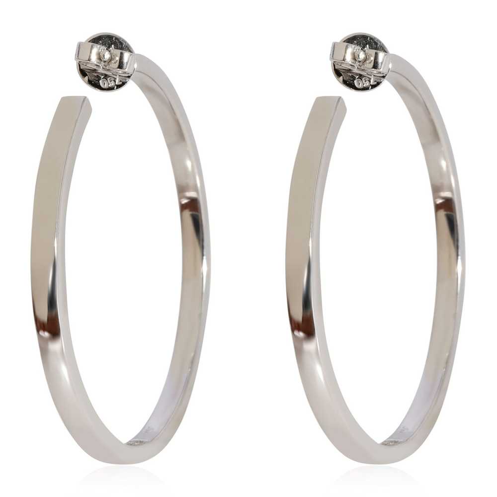 Other Diamond Hoop Earring in 18k White Gold 1.04… - image 3