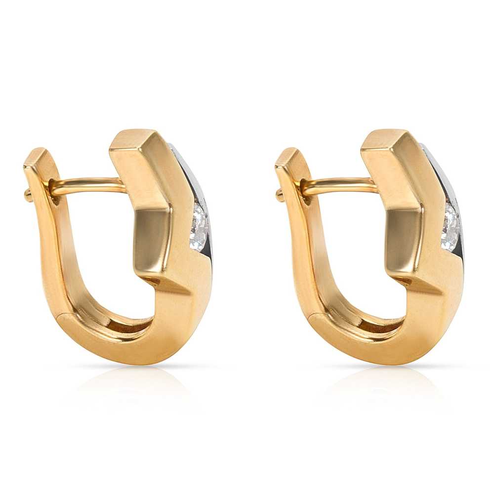 Other Diamond Earrings in 18K Two Tone Gold (0.30… - image 2