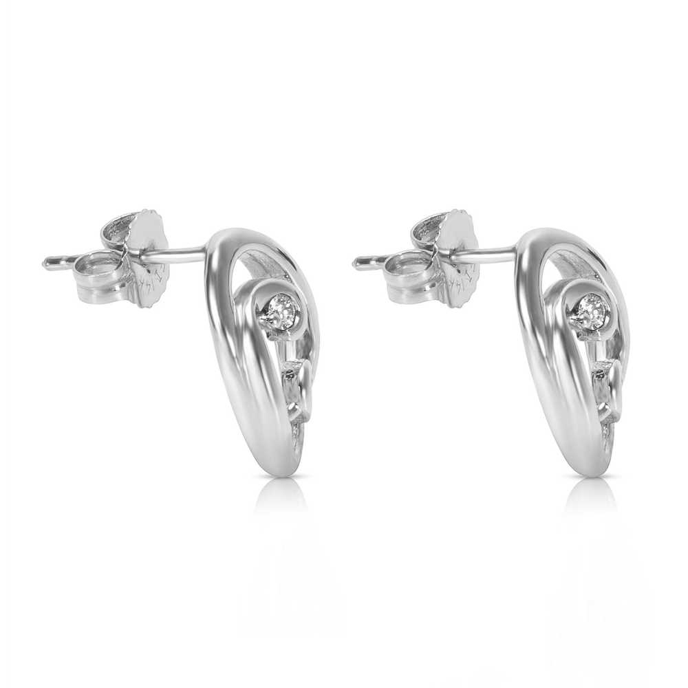 Other Diamond Fashion Earrings in 14K White Gold … - image 2
