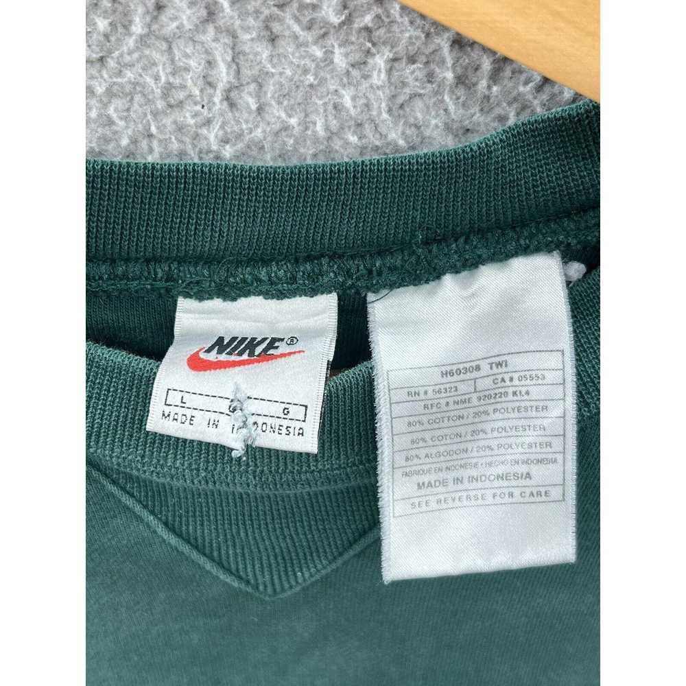 Nike Nike White Tag Green Crewneck Sweatshirt Blu… - image 3