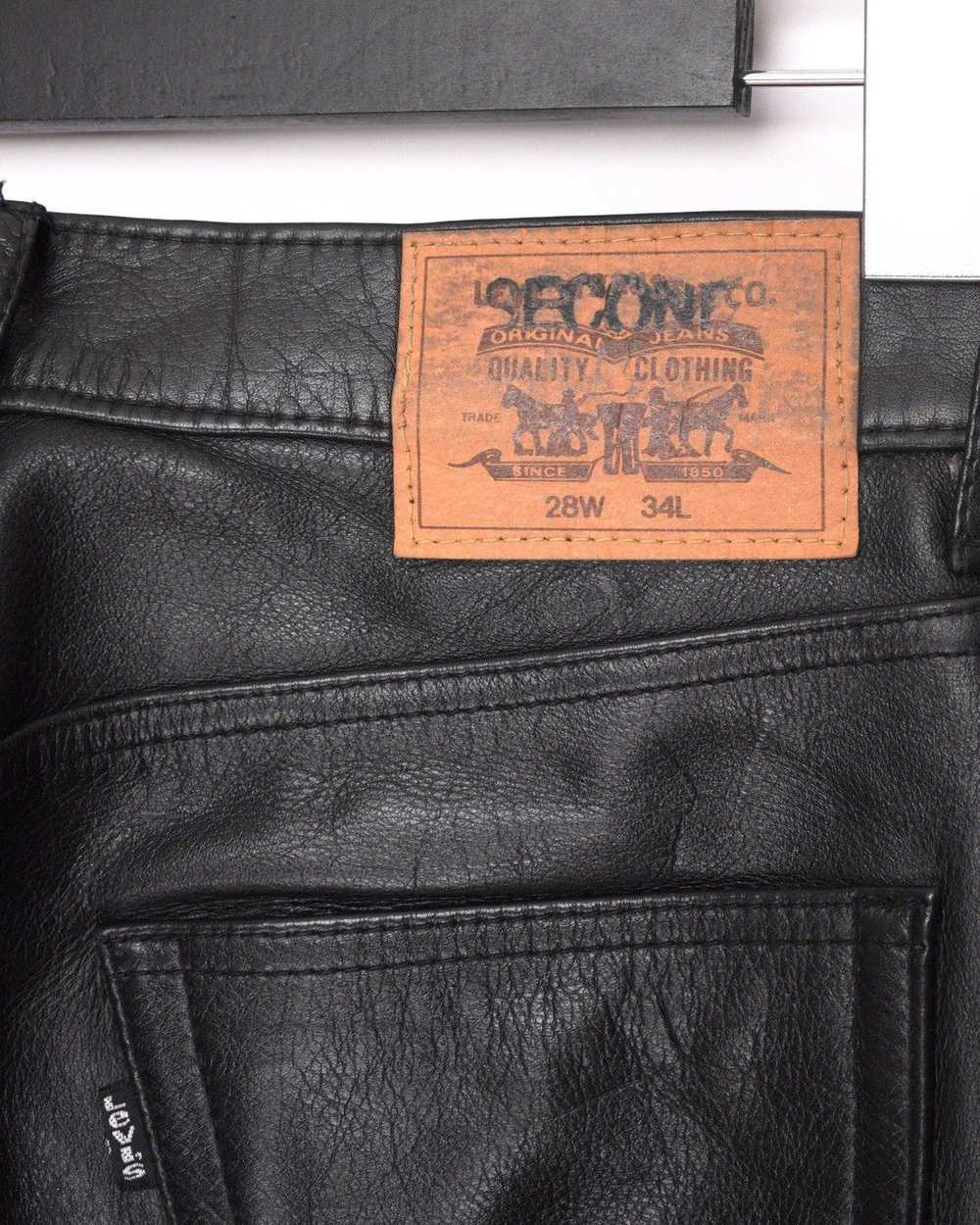 Levi's Vintage Levi’s Genuine Leather Black Pants - image 11