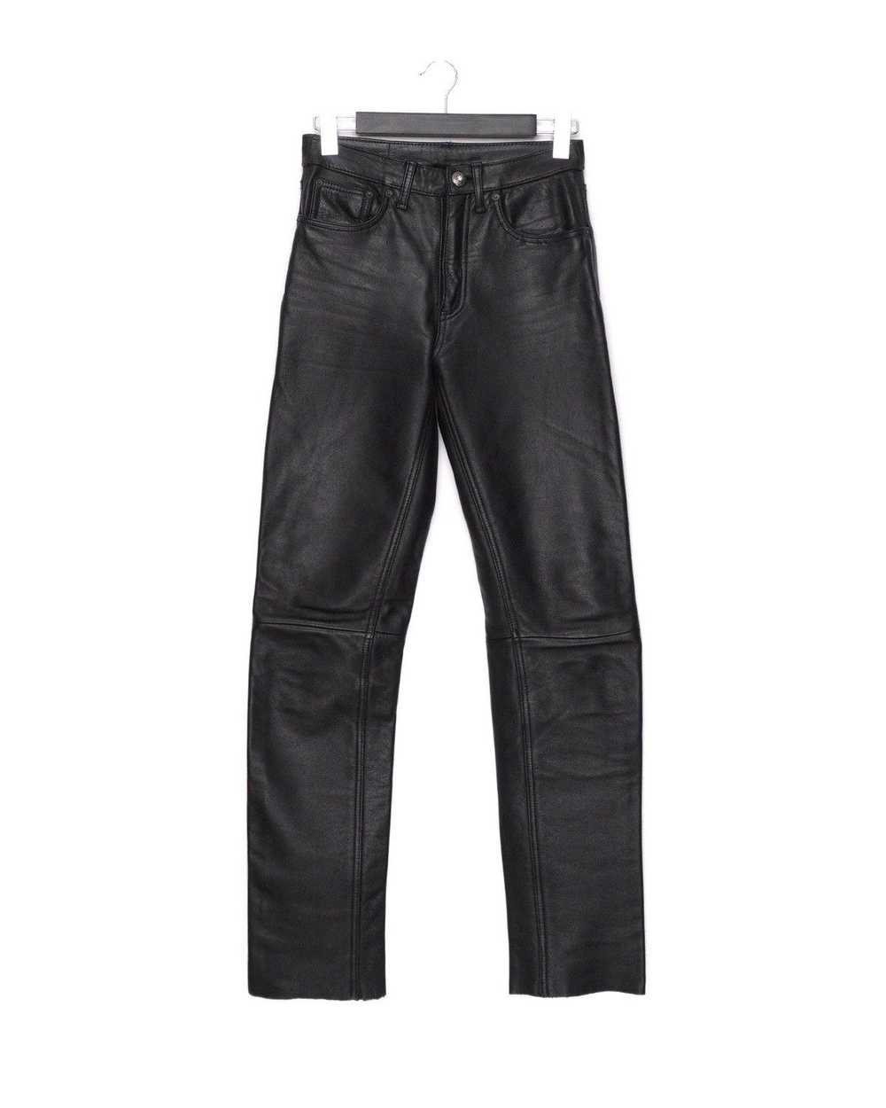 Levi's Vintage Levi’s Genuine Leather Black Pants - image 1