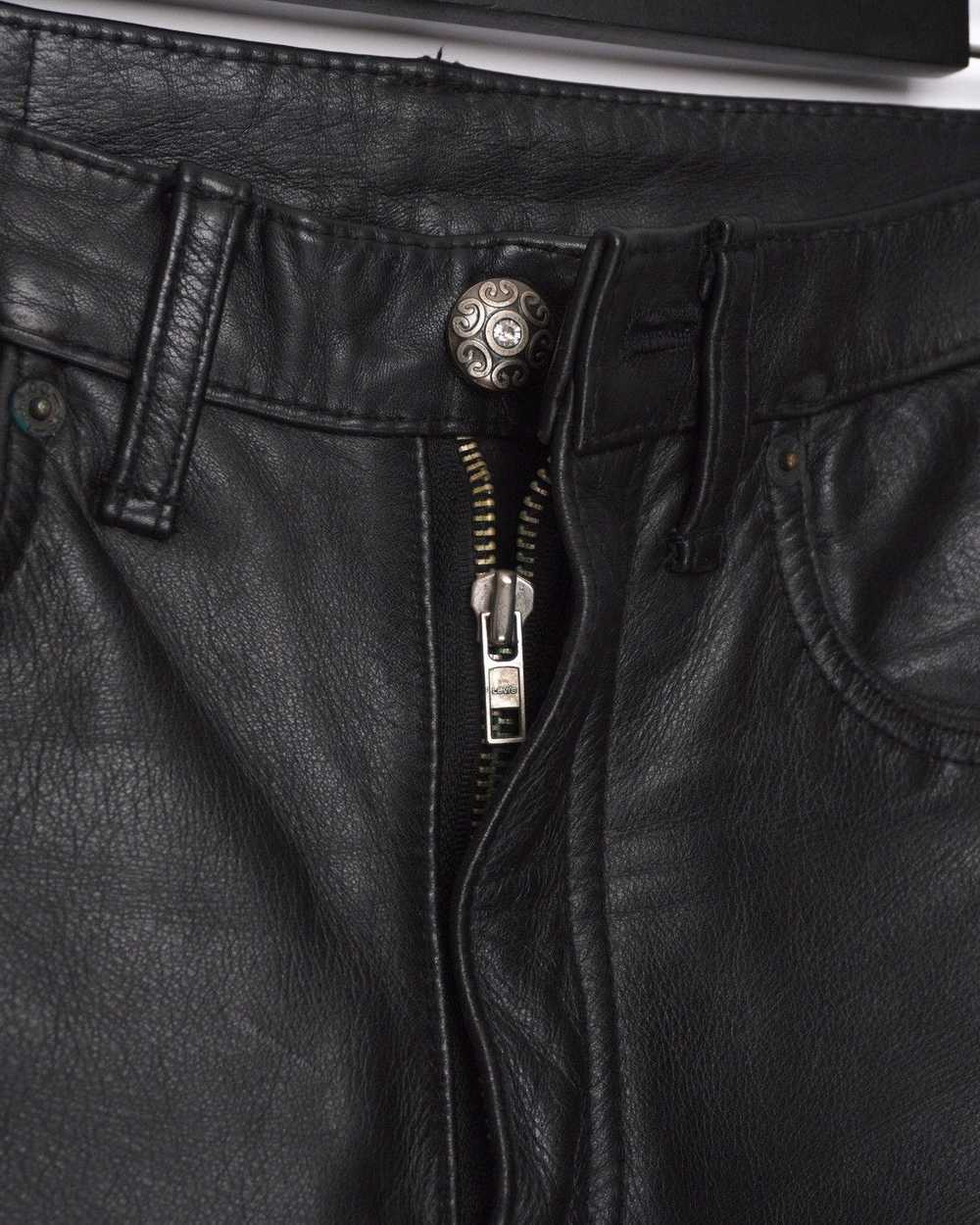 Levi's Vintage Levi’s Genuine Leather Black Pants - image 7