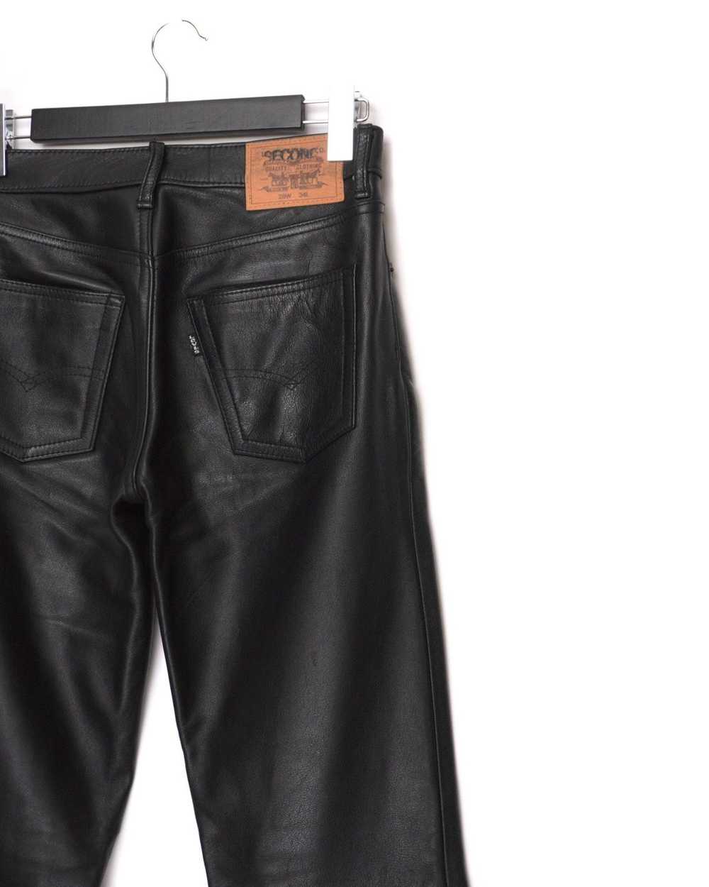 Levi's Vintage Levi’s Genuine Leather Black Pants - image 8