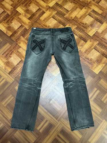 Akoo Vintage Y2K AKOO dark grey opium style jeans