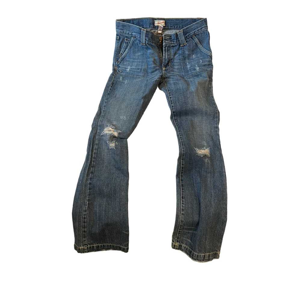 Abercrombie & Fitch Abercrombie Blue Jeans Distre… - image 1