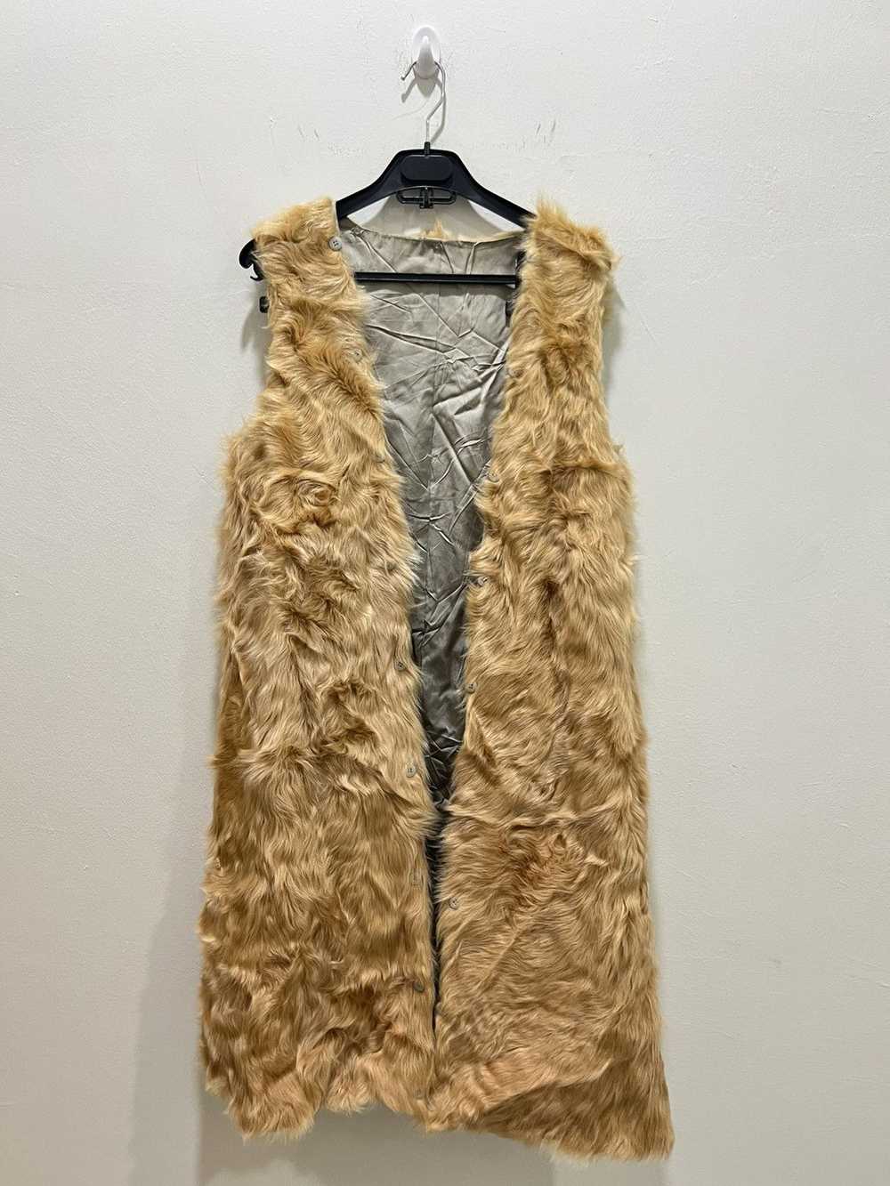 Streetwear × Vintage Partina Sleeveless Faux Fur … - image 1