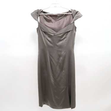 Vintage The 'Robert' Danes Midi Dress Silk Womens 