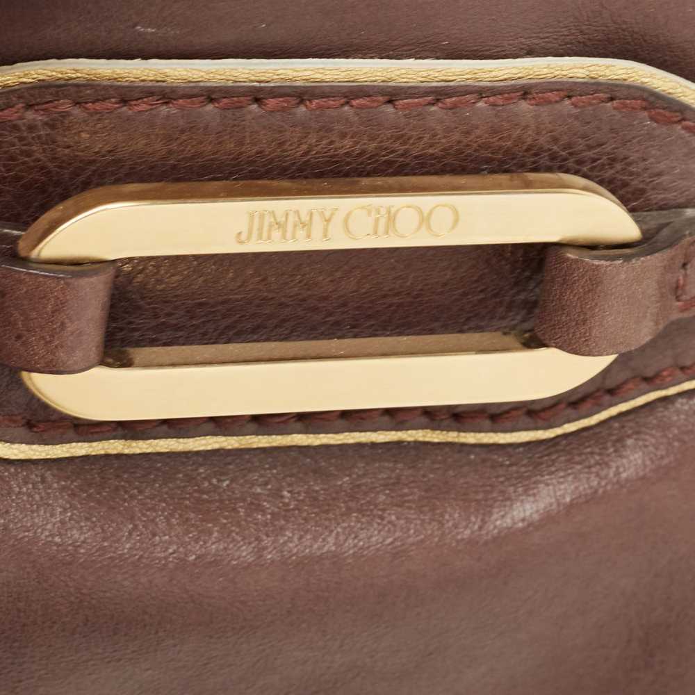 Jimmy Choo JIMMY CHOO Brown/Gold Leather Tulita S… - image 6