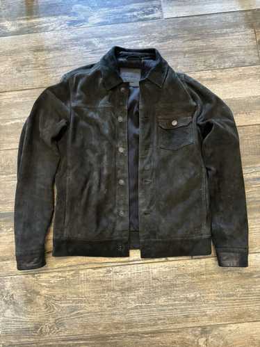 Allsaints Suede Jacket in Black