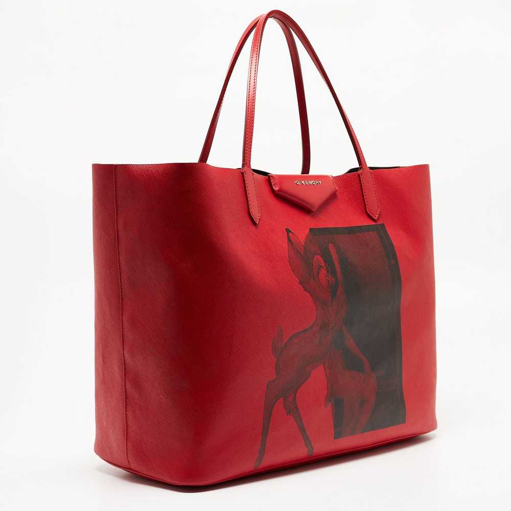 Givenchy GIVENCHY Red Leather Large Bambi Antigon… - image 3