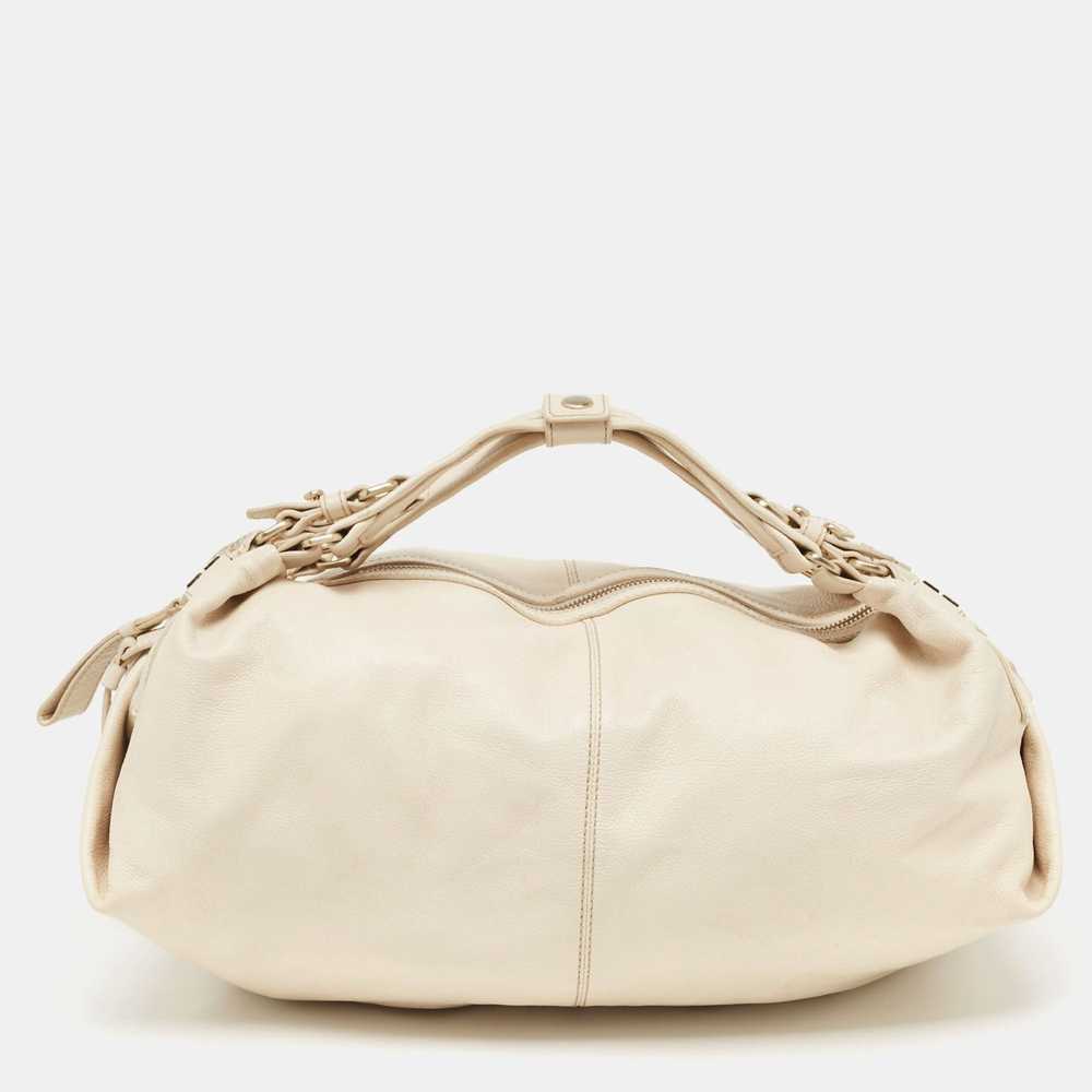 Givenchy GIVENCHY Light Beige Leather Double Hand… - image 1