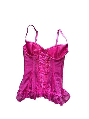 Victoria's Secret Y2K hot pink bustier corset top 