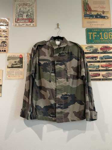 Military Camo Button Up Jacket