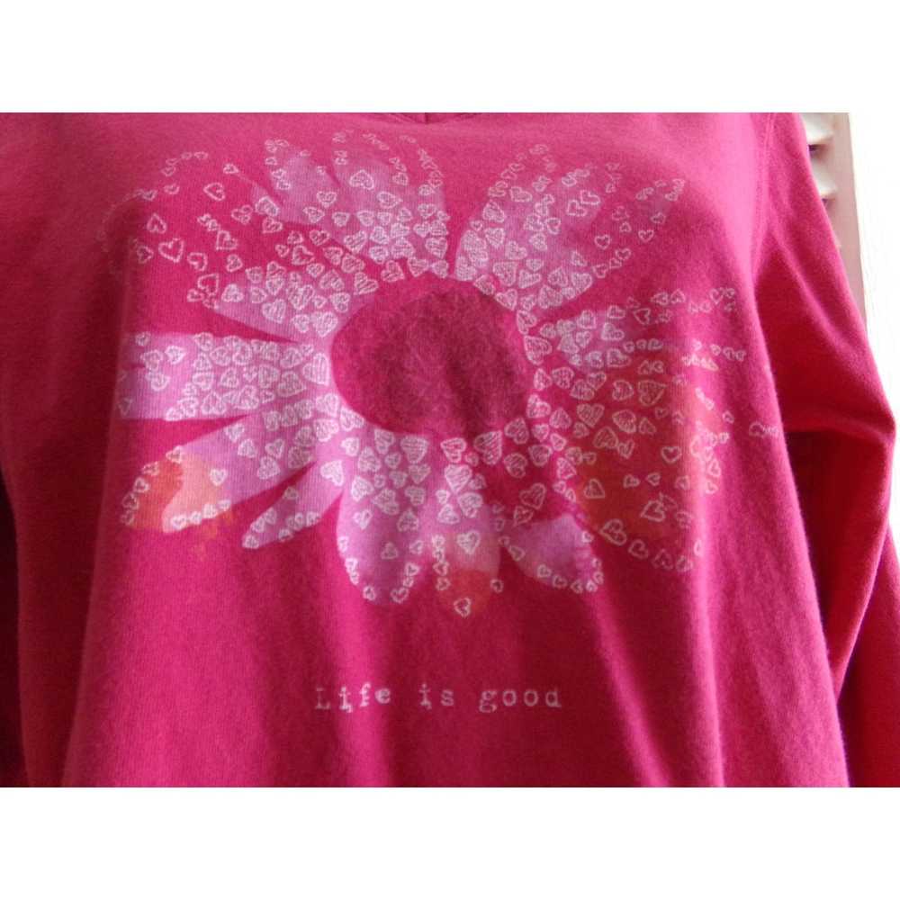 Life Is Good Life is Good v neck ls pink t shirt … - image 2