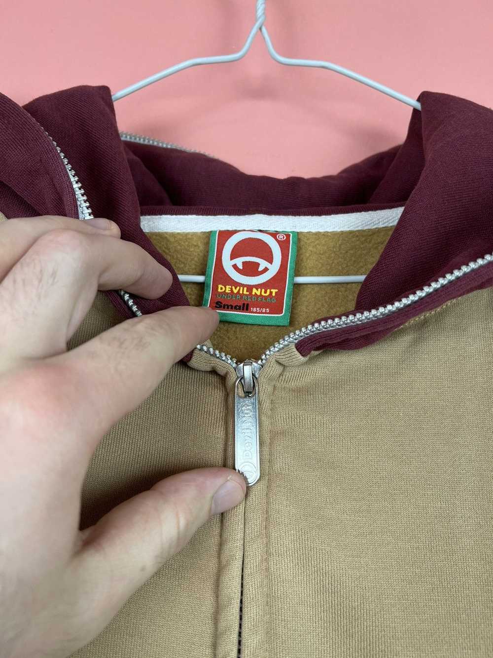 Designer × Streetwear Devil nut full zip hoodie s… - image 3