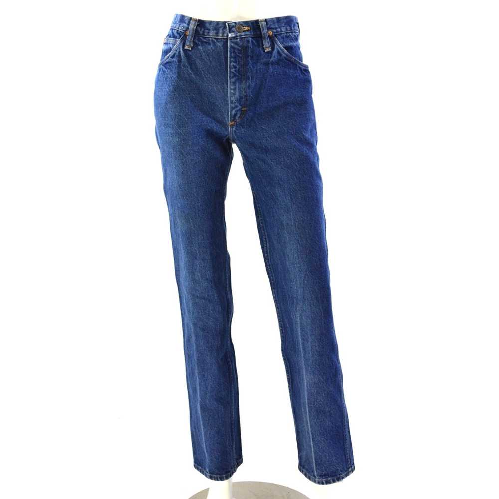 Wrangler 80s Vintage Wrangler Jeans Dark Wash Hig… - image 2