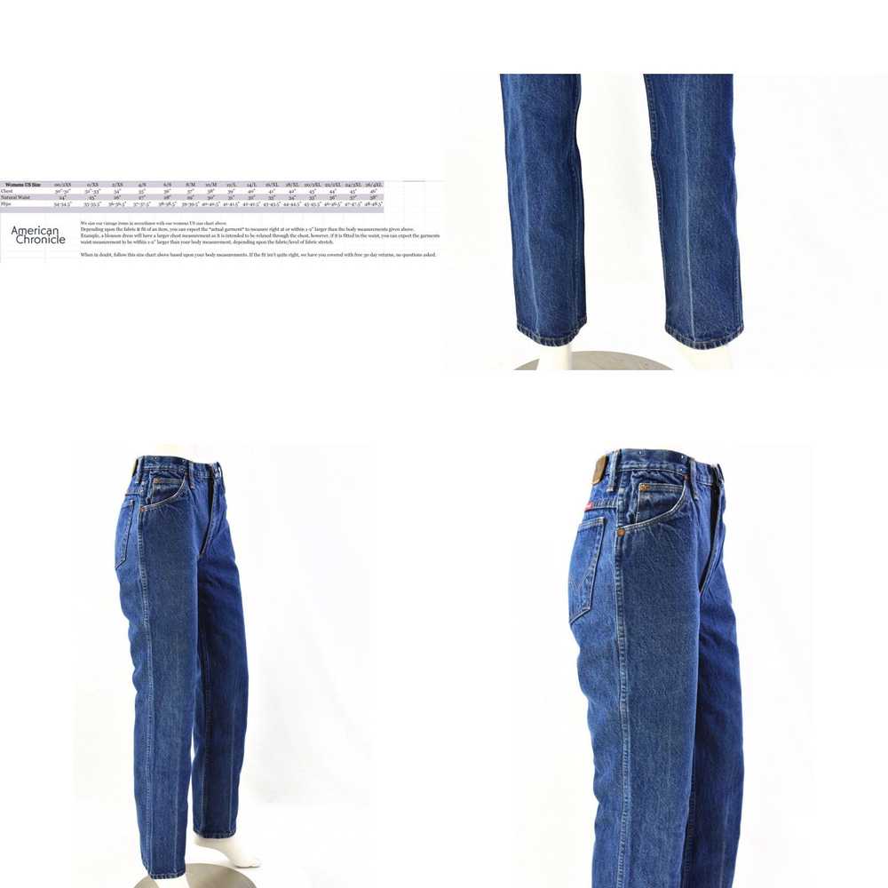 Wrangler 80s Vintage Wrangler Jeans Dark Wash Hig… - image 3