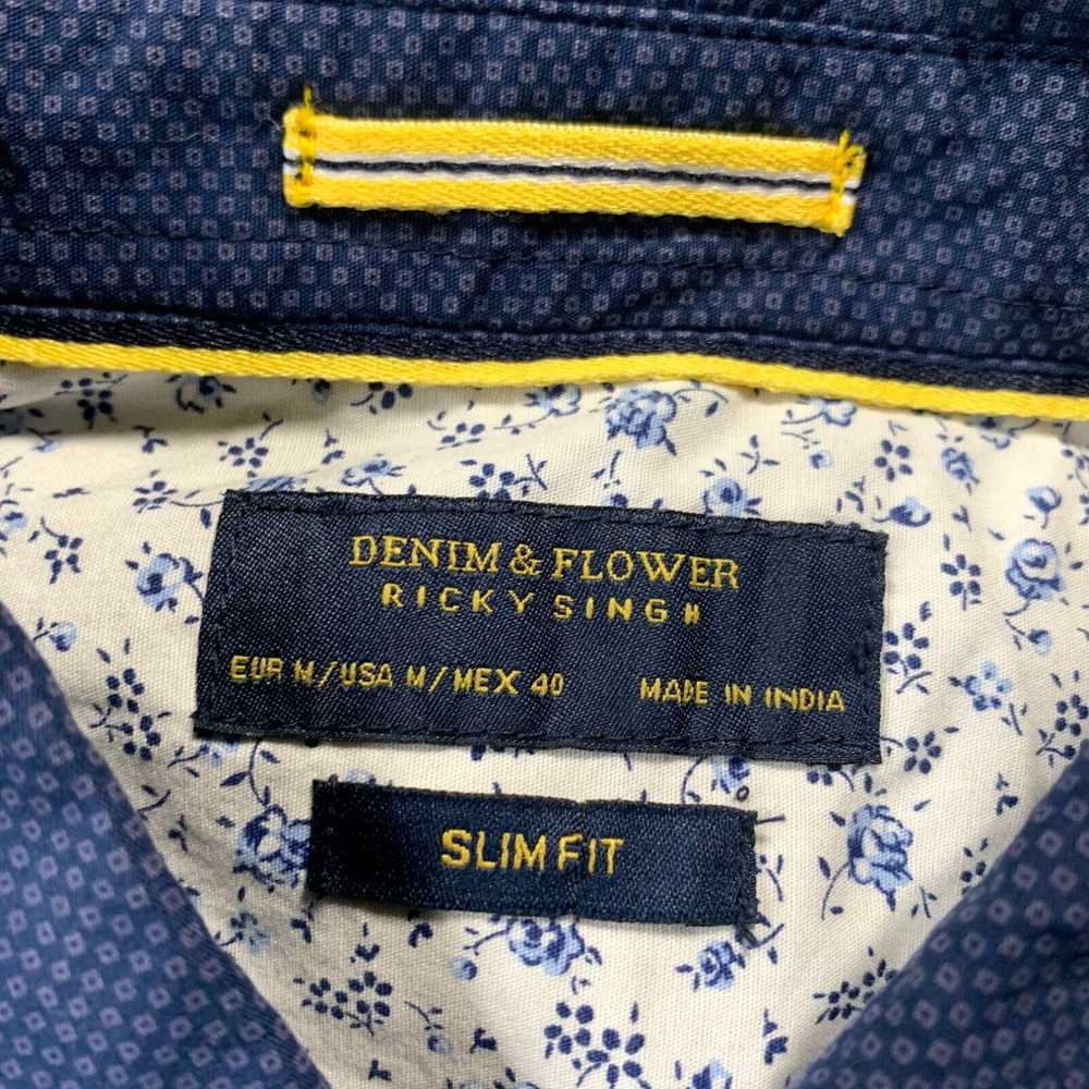 Vintage DENIM AND FLOWER Ricky Singh Shirt Mens M… - image 3