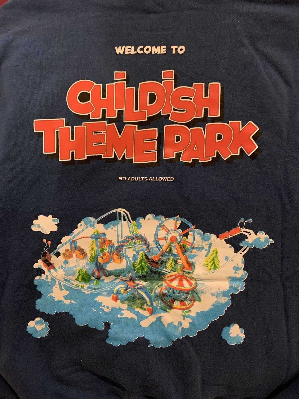 Vintage Genuine TGF Bro Childish Theme Park Hoodi… - image 3